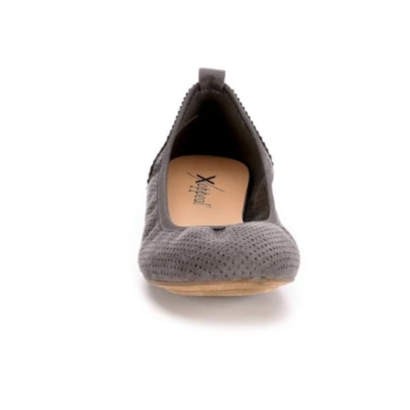 Xappeal Womens Clair Slip On Ballet Flats - Grey - Picture 2 of 8